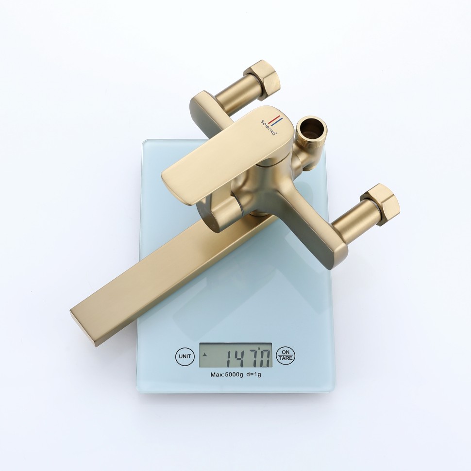 Душевая система Splenka для ванны и душа S30.24.03 Золотой сатин