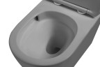 Унитаз подвесной Глобо (Globo) VT1-14STMG Торнадо, цвет серый матовый, ультратонкое сиденье микролифт