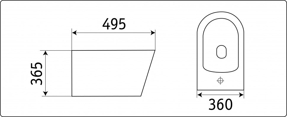 Биде подвесное Ceramalux 5330