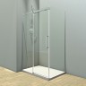Душевой угол Veconi Rovigo RV-070CH, 1300х900х1950, хром, стекло прозрачное