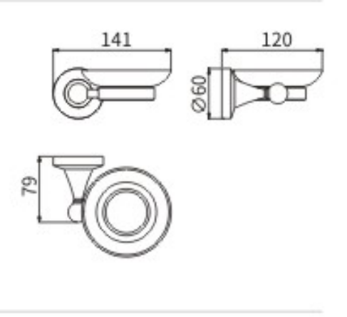Мыльница стекло 57504