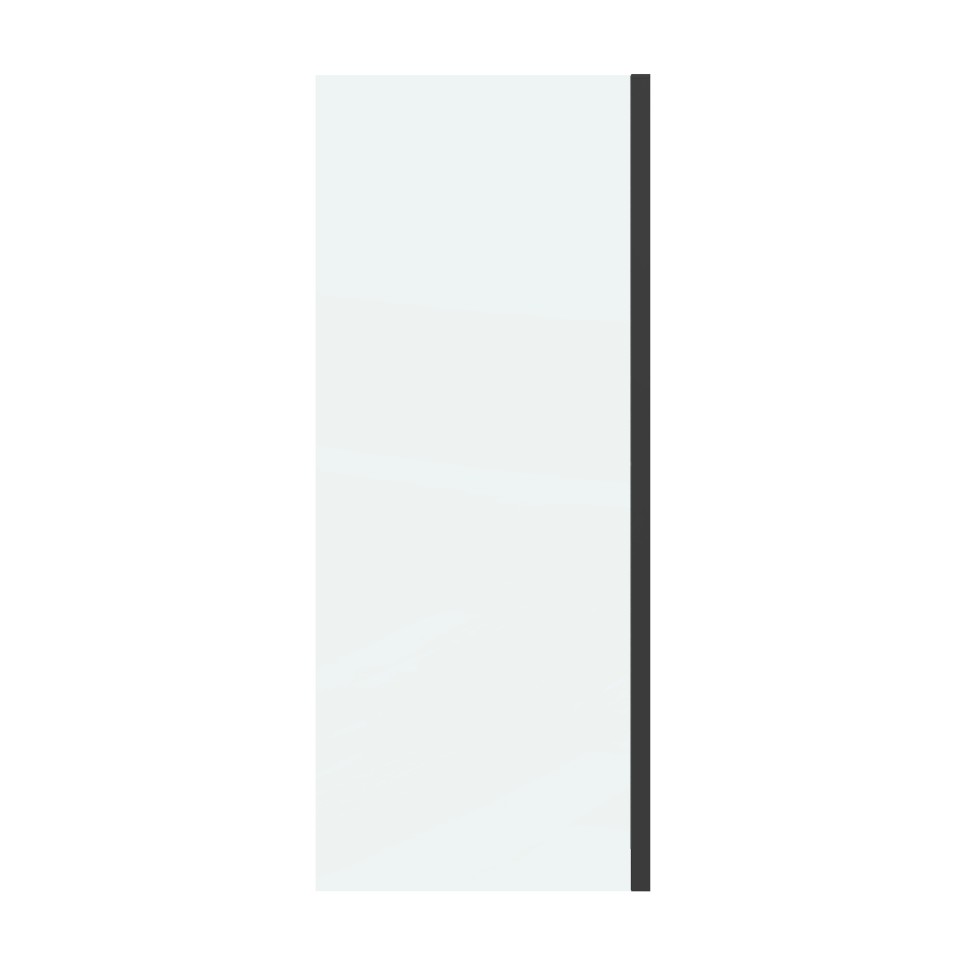 Боковая стенка Grossman Classic 200.K33.04.70.21.00 (70х195) черный матовый,стекло прозрачное, 1 место