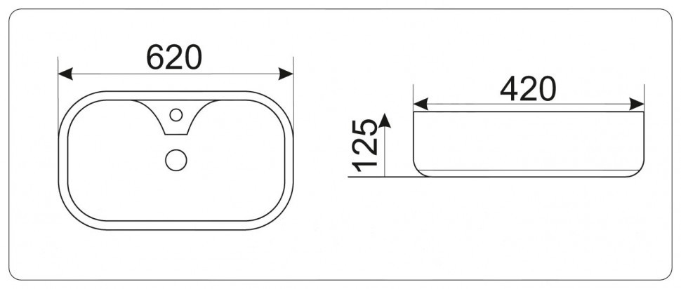 Умывальник CeramaLux 9446