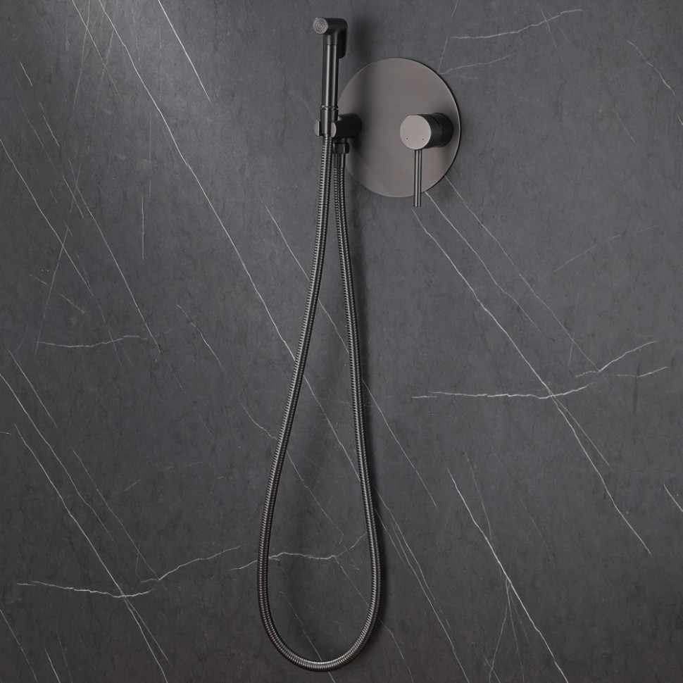 Смеситель ABBER Emotion AF8826NG с гигиеническим душем, никель