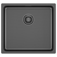 Мойка нерж. сталь VISTA 48, PM304844-GM, вороненая сталь, 480х440мм, Paulmark