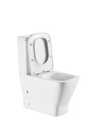 AQM1005PRO Унитаз напольный Rimless c сиденьем SoftClose, горизонтальный выпуск. 620x345x415мм