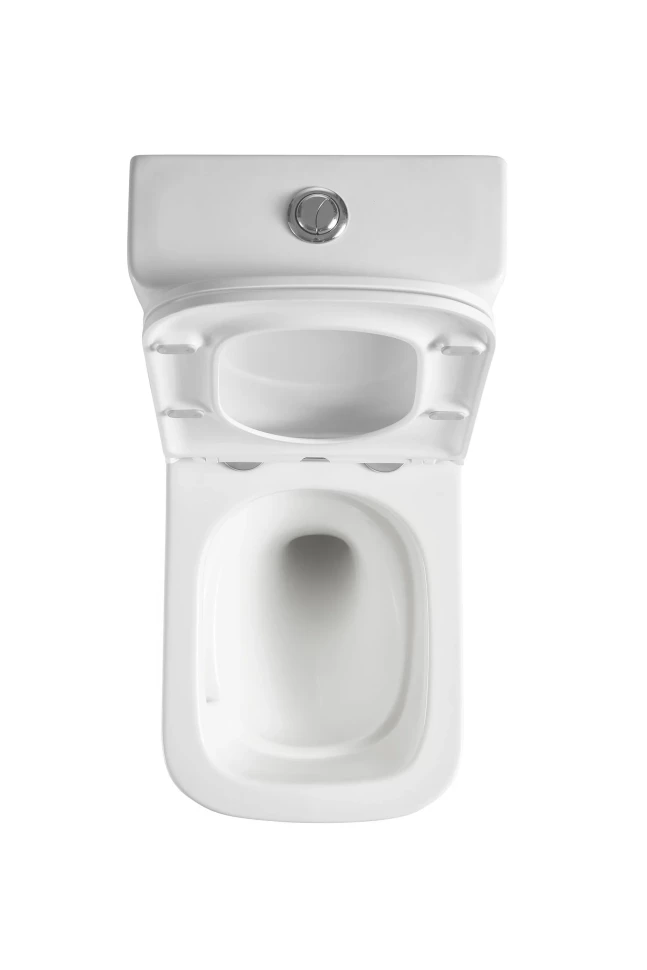 AQM1005PRO Унитаз напольный Rimless c сиденьем SoftClose, горизонтальный выпуск. 620x345x415мм