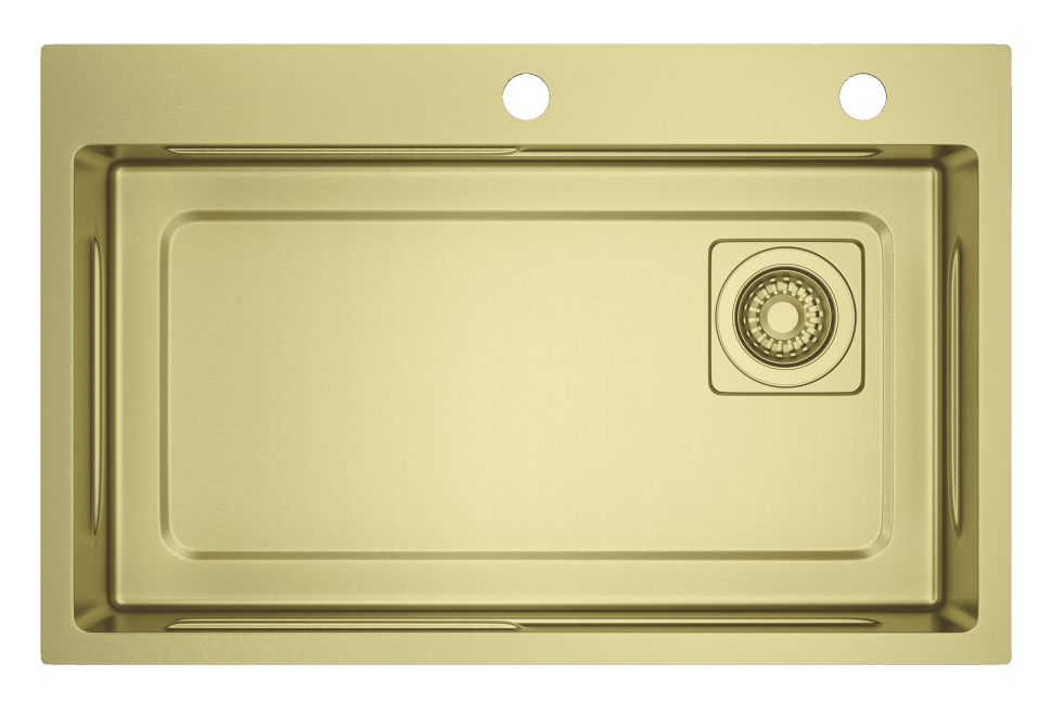 Мойка - профессиональная ручная работа Raglo, сатин золото R702