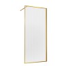 Душевая перегородка Walk-In VSW-1HP120FLBG, 1200*2000, брашированное золото, стекло рифленое