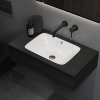 Раковина BERGES Ego встраиваемая снизу, 55х41 см, без отверстия под смеситель