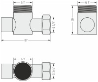 Вентиль угловой под шестигранник (G 1" НР х G 3/4" НГ)