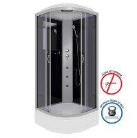 Душевая кабина Niagara Classic NG-3502-14G (100х100х215) средний поддон(26см),стекло тонированное,4 места
