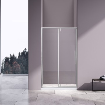 Душевая дверь Слим 8мм (Slim 8mm) VDP-4SL100CL, хром, стекло прозрачное