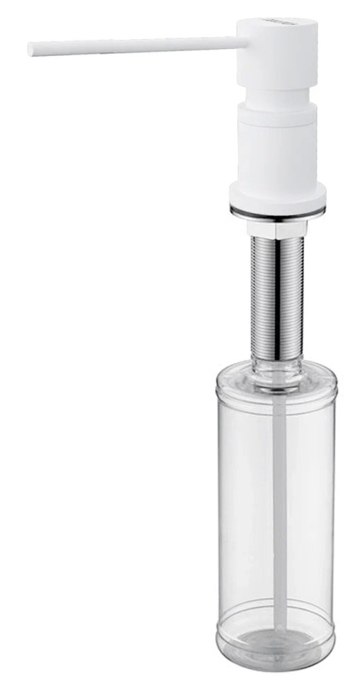 Дозатор для жидкого мыла KRAFT, D003-431TW(WH), белый матовый полностью, Paulmark