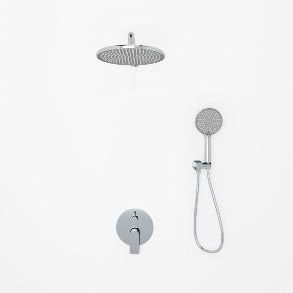 Встраиваемая душевая система LICATA, Хром глянец