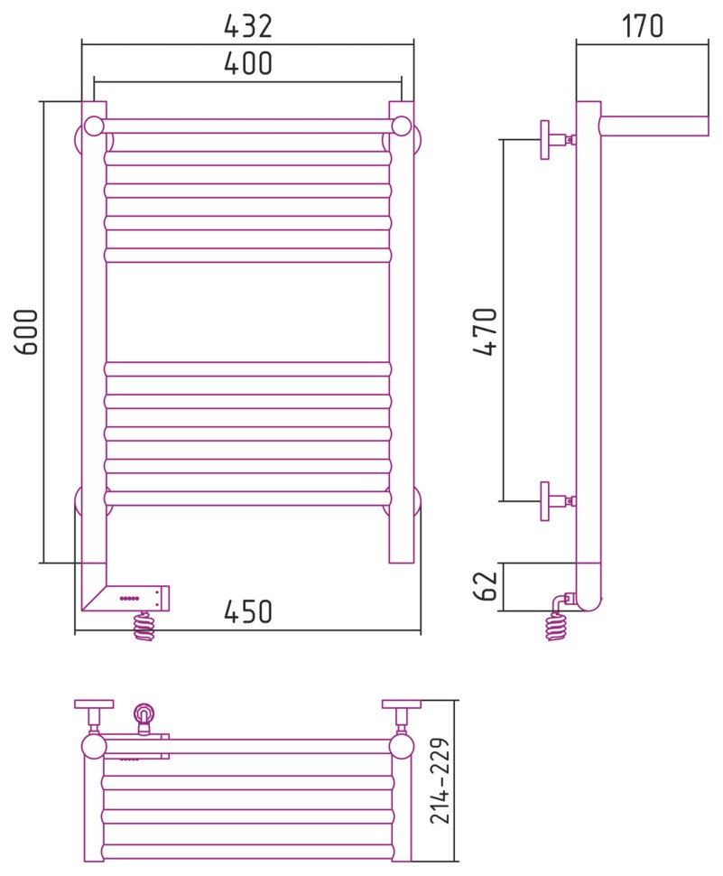 Богема с полкой 2.0 600х400 МЭМ левый