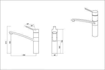 Смеситель EMAR EC-3011 3011.6 Барит