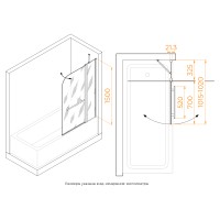 Шторка на ванну RGW SC-12