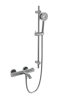 Термостатический смеситель для ванны и душа MILLEAU Tissage ML81803/B0705-CR (Cool touch) c душевым гарнитуром, Хром