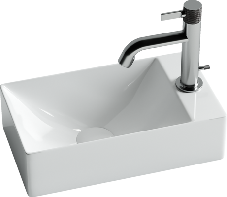 Умывальник подвесной прямоугольный (отверстие под смеситель R) Element 375*215*100мм