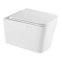 AQM2015PRO Унитаз подвесной сиденье SoftClose, технология смыва Invisible, скрыт крепеж. 530х365х380