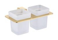 Держатель + 2 Стакана Raglo сатин золото