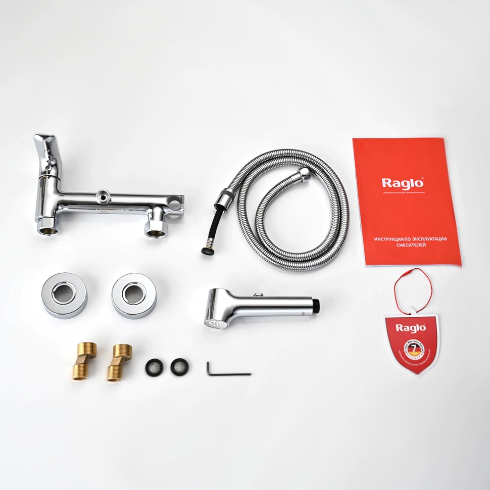 Смеситель Raglo настенный с гигиеническим душем R03.51