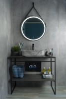 Раковина Gid Mnc597 54458 накладная под камень глянцевая 50x39x13