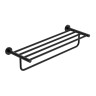 AQM7206MB Trento Полка для полотенец 600мм, черный матовый