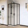 Душевой уголок City VSS-5CT8010CLB, 1000*800, черный, стекло прозрачное