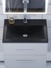 Раковина для ванной кварцевая Uperwood Foster Quartz 60х40,5х16,5 см, черная матовая, уголь
