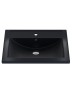 Раковина для ванной кварцевая Uperwood Foster Quartz 60х40,5х16,5 см, черная матовая, уголь