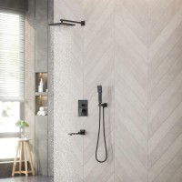 Душевой комплект BERGES NARDIS 3S, поворотный излив, черный матовый