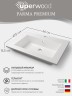 Раковина для ванной 66 см, Uperwood Parma Premium, белая глянцевая                         