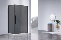 Душевой уголок Slim-N VSR-4SN8012CGB, 1200*800, черный, стекло тонированное