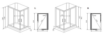 Timo Lux TL-1503 душевая кабина 102*102*230