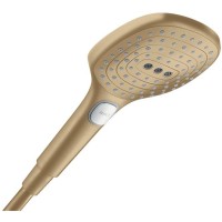 Ручной душ Hansgrohe Raindance Select, лейка 12 см, цвет: шлифованная бронза 26520140
