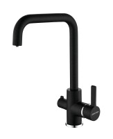 Смеситель для кухни Logas, черный, Lo213021-308, Paulmark