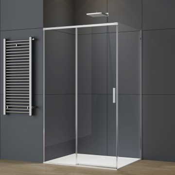 Душевой уголок Софт 2 (Soft 2) VSR-3SO29010CL, 1000*900, хром, стекло прозрачное