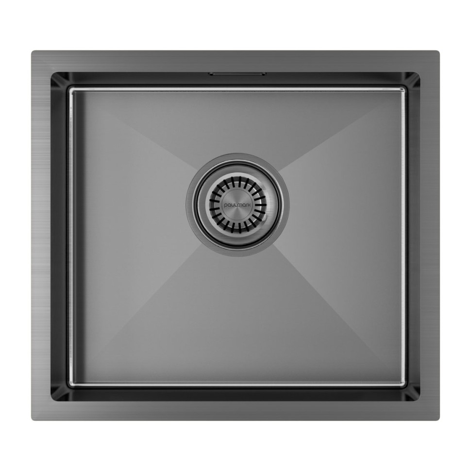 Мойка нерж. сталь AISI304 ALLER 44 UNI, PM904444-GM, вороненая сталь, PVD, 440х440мм, Starke-Paulmark