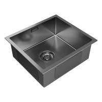 Мойка нерж. сталь AISI304 ALLER 44 UNI, PM904444-GM, вороненая сталь, PVD, 440х440мм, Starke-Paulmark