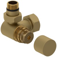 Вентиль 3D левый под шестигранник (G 1/2" НР х G 3/4" НГ)