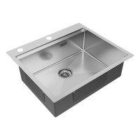 Мойка нерж. сталь KRONER-PRO 59, PM705951-BS, брашированная нерж. сталь, 590х510мм, Paulmark