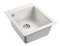 Мойка KANTE 40, IT-GRANIT, PM104249-WH, белый, 415х490 мм, Paulmark