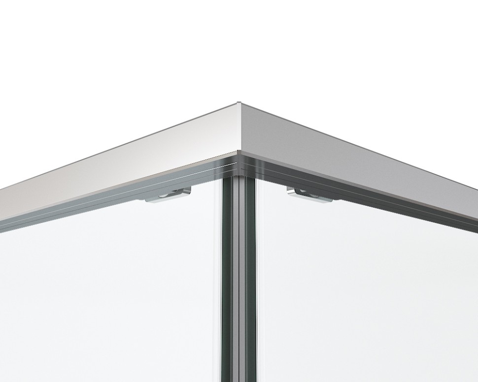 Душевой уголок Ultima VSS-7UL8010CLGM, 800*1000, вороненая сталь, стекло прозрачное