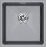 Мойка LUMI 45UNI, IT-GRANIT, LU45-GRM, серый металлик, 455х460, Paulmark