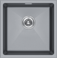 Мойка LUMI 45UNI, IT-GRANIT, LU45-GRM, серый металлик, 455х460, Paulmark