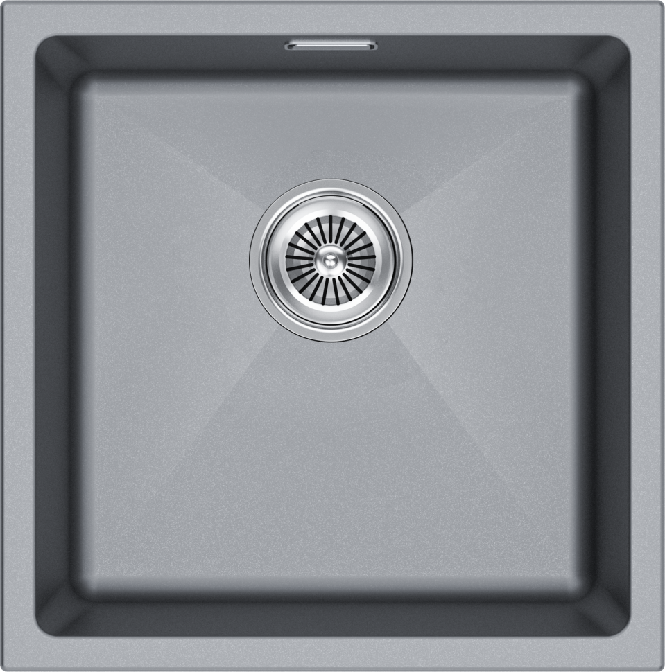 Мойка LUMI 45UNI, IT-GRANIT, LU45-GRM, серый металлик, 455х460, Paulmark