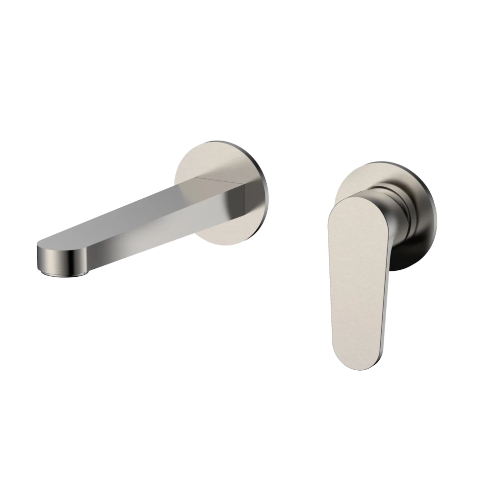 AQM6915BN Novara Смеситель для раковины настенный на 2отв., цвет никель шлифованный