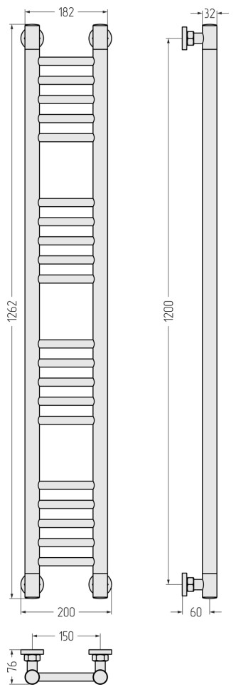 Богема+ прямая 1200х150